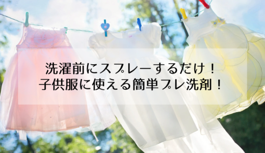 【韓国】子供の食べこぼしなどでも使える！洋服の部分洗い用洗剤！